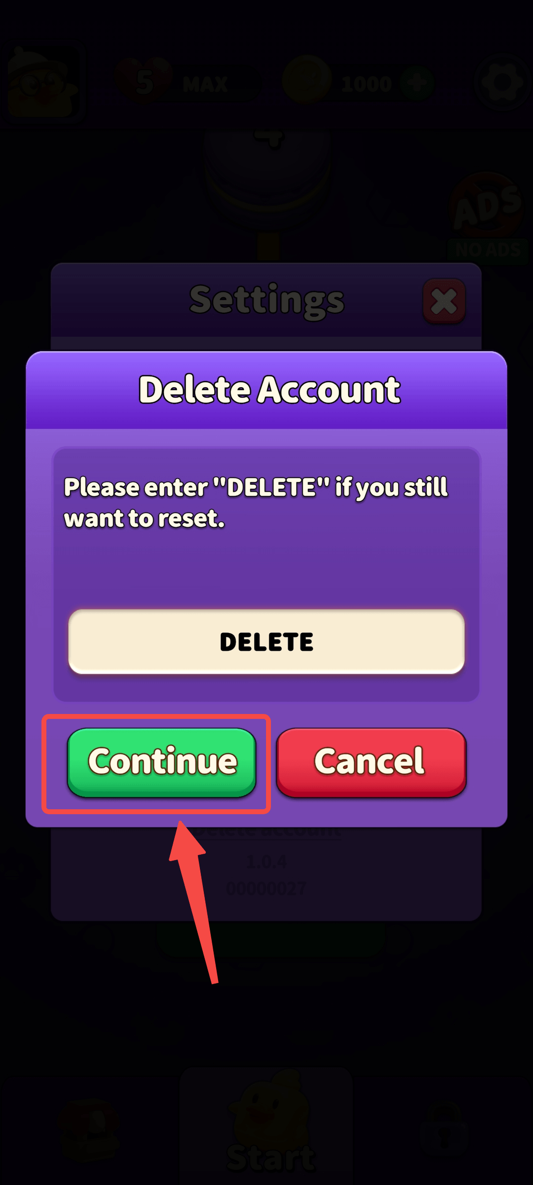 delete success